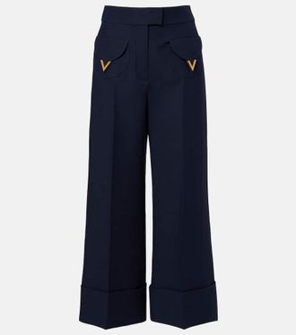 Valentino Crepe Couture VGold wide-leg pants