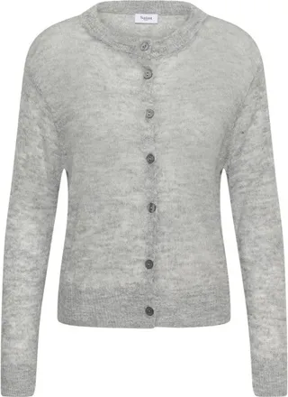 Saint Tropez Truien & Vesten, Dames, Grijs, XS, Leer, Mila SZ R-Neck Cardigan