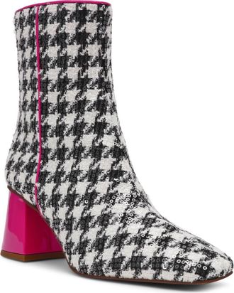 Betsey Johnson Stevie Bootie in Houndstooth at Nordstrom, Size 8.5