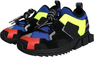 Dolce & Gabbana Womens Multicolor Mesh Sorrento Trekking Sneakers Shoes