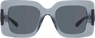 Gucci Blue Square Ladies Sunglasses GG2025S 003 49