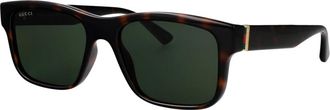 Gucci Gg 2085S Zonnebril - Heren - Zonnebrillen - Bruin - 55 MM - Accessoires