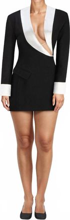 Atoìr Mira Blazer Dress In Black/cream