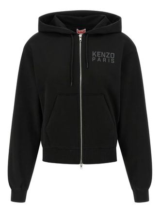 Kenzo Happy Tiger zip-up hoodie - Black