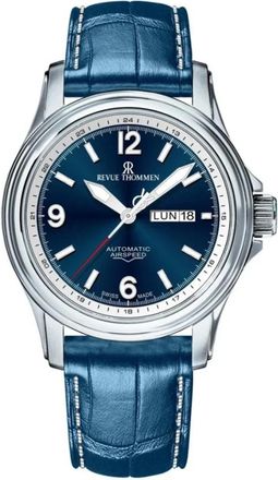 Revue Thommen Accessoires, unisex, Blauw, ONE Size, Leer, Automatisch Horloge