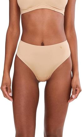 Cosabella Lisciante High-Waist Thong Womens Underwear Sabbia 1 : MD/LG, Elastane/Polyamide