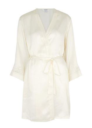 NK iMode NK Imode Morgan Silk Robe - Ivory - S (UK8-10 / S)