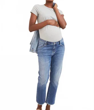 Hatch Boyfriend Maternity Jean In Indigo