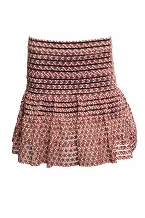 Maje pleated Jezabel imprime floral skirt