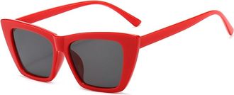 Generic Outdoor Men Vacation Sunglasses Sport Commuter Women Decorative Sun Glasses(Red)