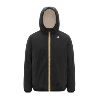 K-Way unisex, Jassen, Zwart, Maat: 2XL Leer