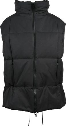 Yohji Yamamoto Smanicato - Dames - Bodywarmers - Zwart - M - Katoen - Jassen