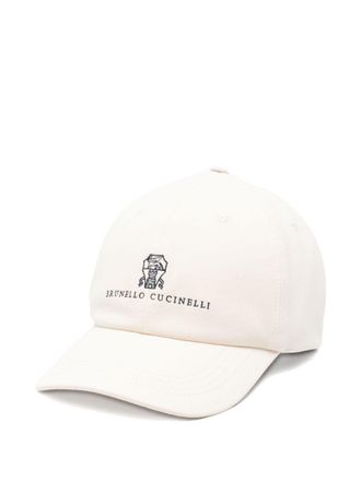 Brunello Cucinelli Cappello da baseball con logo Brunello Cucinelli