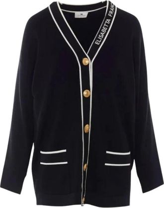 Elisabetta Franchi Tricot Cardigan - Dames - Vesten - Zwart - S - Truien & Vesten