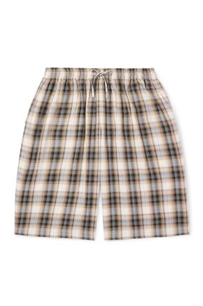 Acne Studios Straight-Leg Checked Twill Drawstring Shorts
