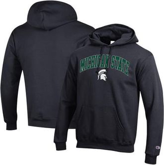 Champion Mens Champion Black Michigan State Spartans Arch Over Logo Pullover Hoodie at Nordstrom, Size Xx-Large