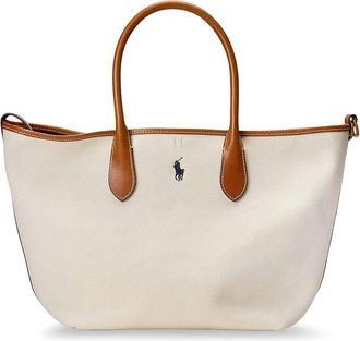 Polo Ralph Lauren Canvas Shopping Bag With Embroidered Logo