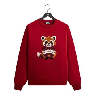 Kith Kithmas 2025 Red Panda Nelson Crewneck Allure KHM034422-620