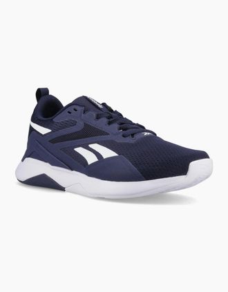 Reebok Mens Reebok Nanoflex TR 2 Textile Mens Vector Navy/White/Black Trainers - Size: 11