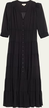 L'agence Seraphina Tiered Maxi Dress