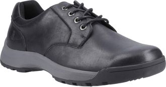 Hush Puppies Vinson Leren Heren Zwarte Veterschoenen