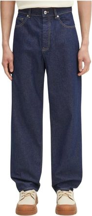 Maison Kitsun&eacute; Straight Denim Jeans - Heren - Regular Fit Jeans - Blauw - W30 - Denim - Jeans