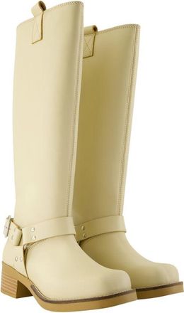 Sams&oslash;e & Sams&oslash;e Womens Boot Ivory Calfskin