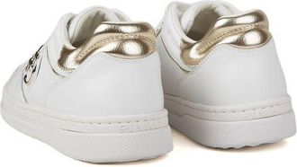 Pinko Womens Sneakers White-Light Gold Footwear - Sports White/light