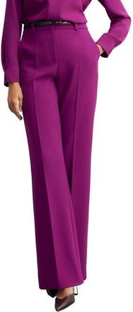 The Fold Alzira Sculpt Crepe Pants in Purple at Nordstrom, Size 12