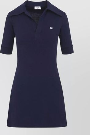 Celine cotton polo mini dress
