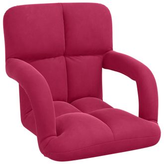 vidaXL Sill&oacute;n Ajustable Rojo Vino Terciopelo Vidaxl