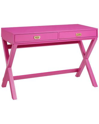 Linon Peggy Pink Writing Desk