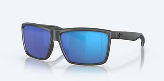 Costa Unisex Rinconcito Polarized Sunglasses In Matte Gray Blue Mirror
