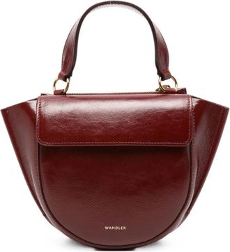 Wandler Hortensia Tas - Dames - Handtassen - Rood - ONE Size - Leer - Tassen