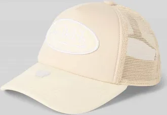 Von Dutch Trucker Cap mit Label-Patch Modell TAMPA in Beige, Größe 1