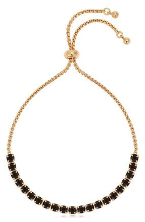 Ettika Adjustable Cubic Zirconia Bracelet in Black at Nordstrom