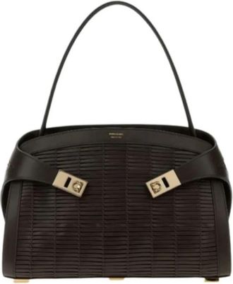 Ferragamo Tote Bag - Dames - Handtassen - Bruin - ONE Size - Leer - Tassen
