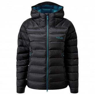 RAB Electron Pro Jacket Daunenjacke für Damen | blau/schwarz