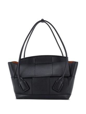 Bottega Veneta Arco Bag Maxi Intrecciato Leather Large satchel - women - Calf Leather - One Size - Black
