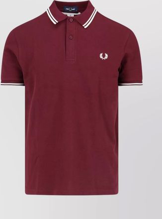 Comme Des Gar&ccedil;ons back graphic ribbed collar short sleeves