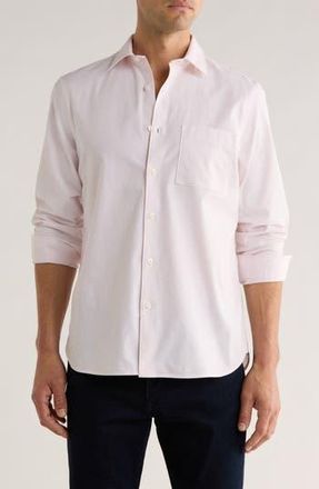 Nordstrom Pinstripe Oxford Button-Up Shirt in Pink Sepia Simple Stripe at Nordstrom Rack, Size Xx-Large