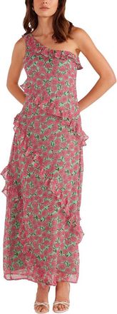 Minkpink Grace One Shoulder Maxi Dress