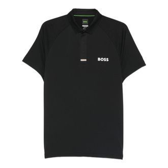 HUGO BOSS Hugo, Polo Shirts, male, Black, Size: 2XL Logo Polo Shirt