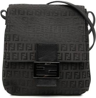 Fendi Pre-owned Cross Body Bags, female, Black, Size: ONE SIZE Pre-owned Vintage Cross Body Bag