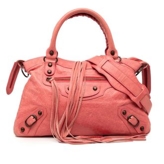 Balenciaga Pre-owned Balenciaga Lambskin Motocross Classic Town Satchel Unisex Z9L5RS8H64MGFK58