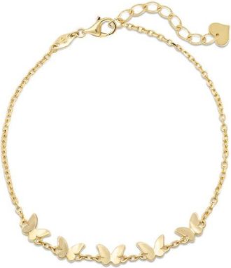 Devata Butterfly Chain Bracelet in 14K Gold in Yellow Gold at Nordstrom, Size 7.5