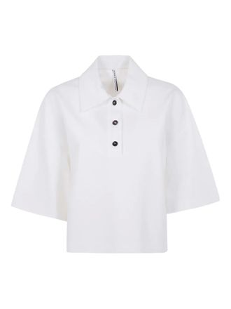 Liviana Conti Polotop met halve mouwen - Wit