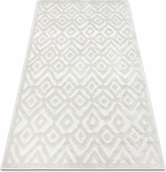 RugsX Rugsx - Alfombra Santo Sisal 58381 Diamantes, Zigzag Beige Beige 140x190 Cm