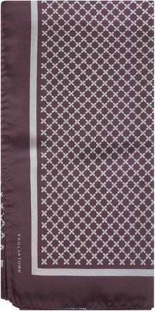 Tagliatore Zijden sjaal met geometrische print - Heren - Accessoires - Paars - ONE Size - Accessoires