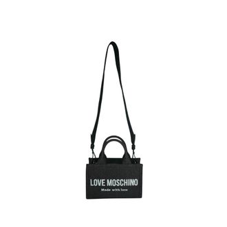 Love Moschino Dames, Tassen, Zwart, Maat: ONE Size Denim